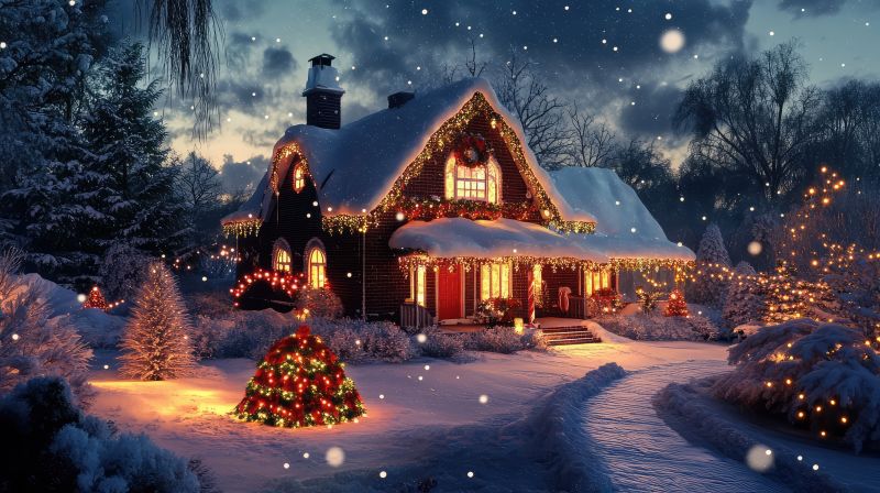 Holiday Lights Hanging in Kansas City, MO