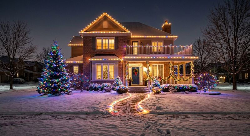 Xmas Lights Installation in Kansas City, MO